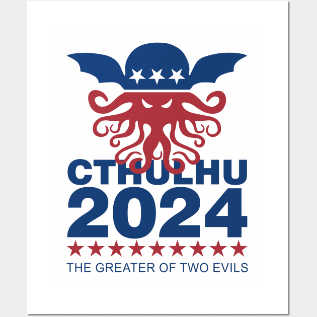 Cthulhu 2024 Wall Art by DavesTees